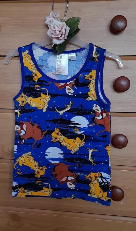 H&m disney chlapecká tílka 2ks lion king, h&m,128