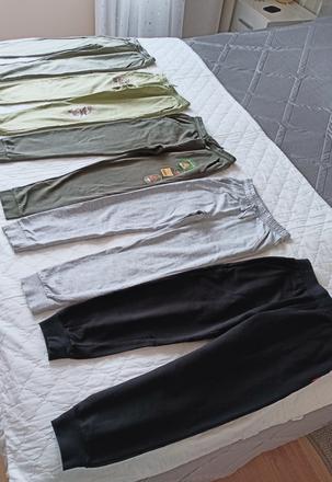 5x tepláky, 128/134, pepco,134