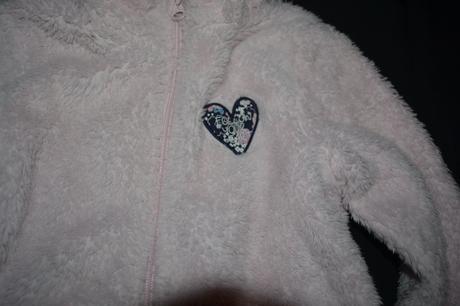 Oteplená dívčí mikina v.110/116, na zip,, lupilu,110