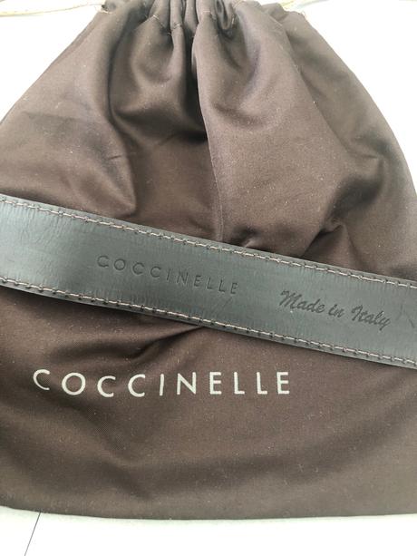 Pásek opasek hnědá kůže coccinelle vel s m 90cm, coccinelle