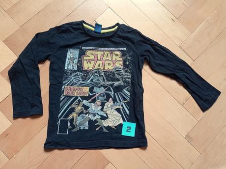 Triko dlouhý rukáv 104 - star wars, mimoni, reserved,104