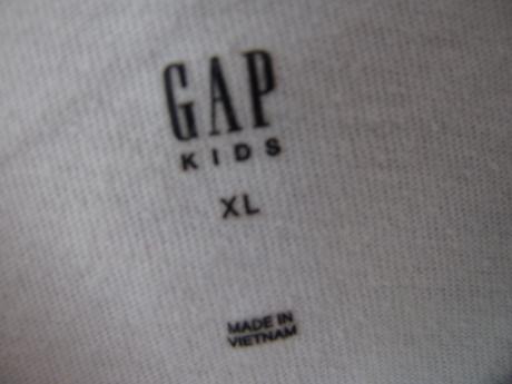 Dětské bavlněné bílé tričko gap/unisex, gap,152