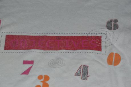 Bavlněné pyžamo pyžamko s čísly, lesklé efekty, 116