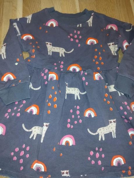 Mikinové šaty s duhy 104 bluezoo, bluezoo,104