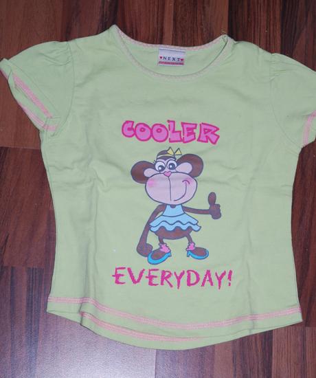 Zelené tričko s opici, next,92