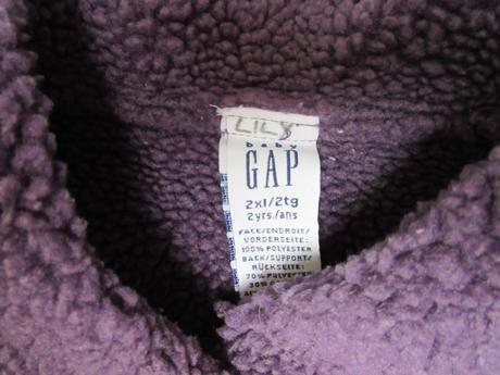 Semišový kabátek s beránkem zn. baby gap, gap,92