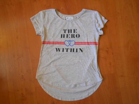 Delší šedé triko vel. 158-164, h&m,158