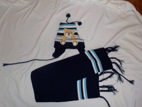 Zimní čepice + šála, 74