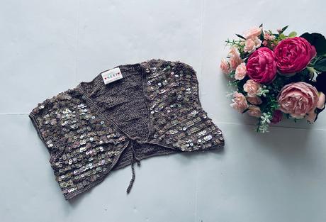 Bolérko hačkované s flitri next - v.7/8 let, next,128