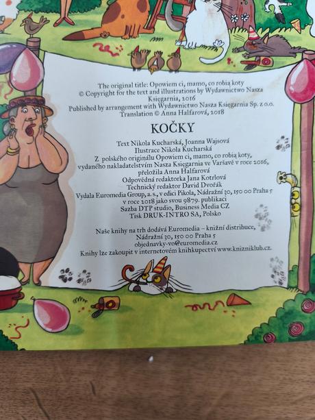 Knížka kočky objevuj s úsměvem,