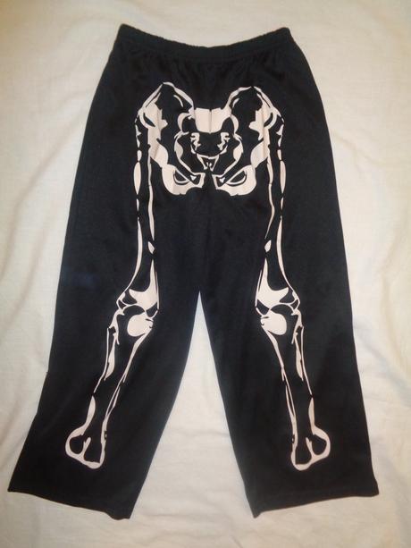 Karneval - kalhoty kostlivec 5-6 let,