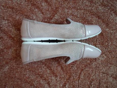 Růžové boty polobotky baleríny, lasocki,35