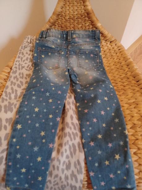 Leopardí kalhoty gap + hvězdičkové džíny, gap,104
