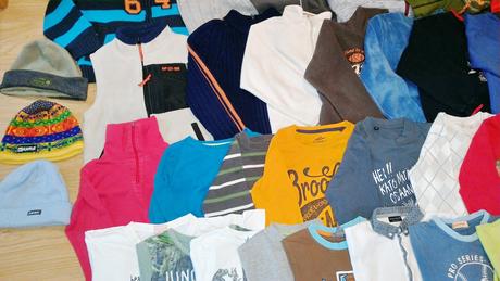 Balík mix věcí na kluka od vel.110-128, 104–116