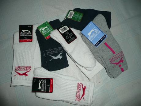 2x ponožky sportovní slazenger vel 25-31 modrá, 26 / 28 / 30