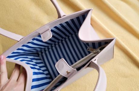 Světle růžová kožená kabelka patrizia pepe, patricia pepe