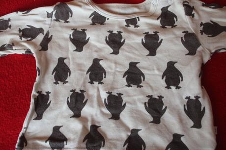 Dětská halenka tučňák, tučňáci vel. 56 - 62, 56