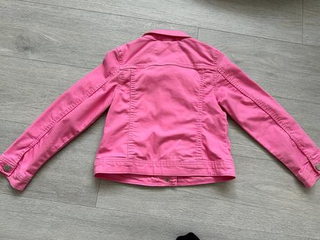 Dívčí růžová džínová bunda, vel. 128, dopodopo,128