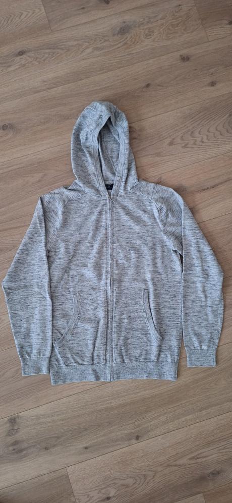 Světle šedý chlapecký svetr next vel. 164, next,164
