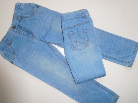 Letní džíny vel. 110 pro dvojčata, 110