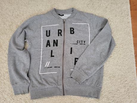 Šedá mikina na zip - slabší 158/164, pepperts,158