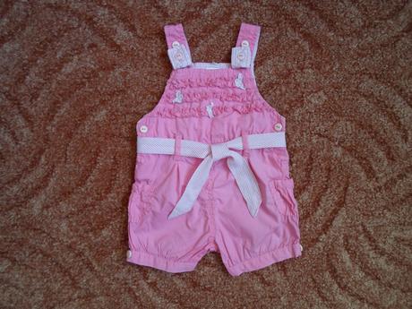 Růžové kraťasy kraťásky lacláče, c&a,62