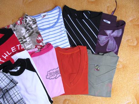 Balík dívčích triček, m