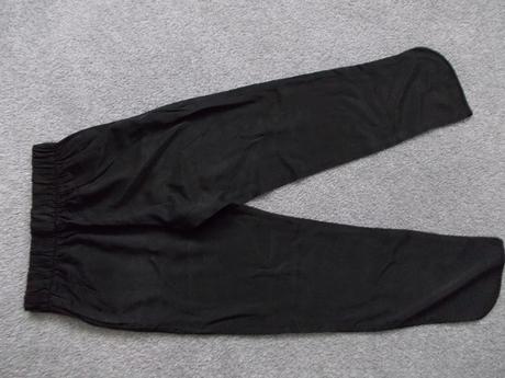 Kalhoty černé lesklé caliope, vel. 158, 158