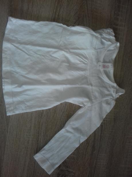 Dívčí tričko s dlouhým rukávem, c&a,86