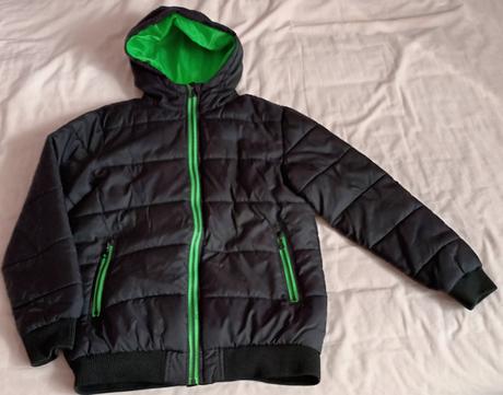 Chlapecká zimní bunda černo-zelená takko, takko,158