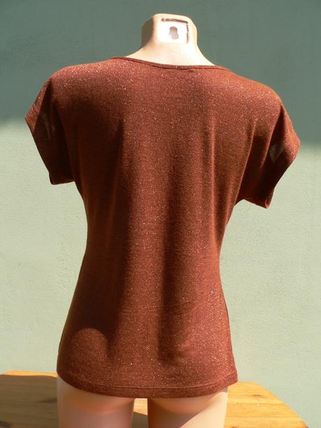 Třpytivý top h&m - vel.38, h&m,38