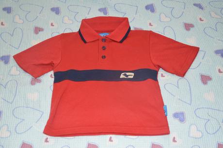 98 červené polo tričko s límečkem, 98