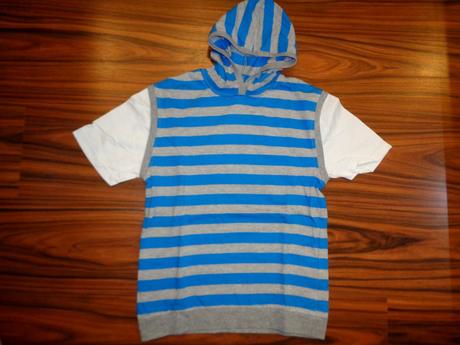 Luxusní modrošedé pruhované tričko, cherokee,134