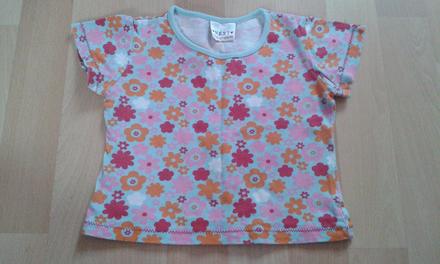 Tričko next s kytičkami, vel. 6-9 měs. , next,74