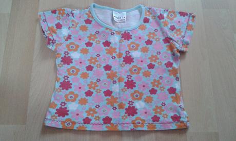 Tričko next s kytičkami, vel. 6-9 měs. , next,74