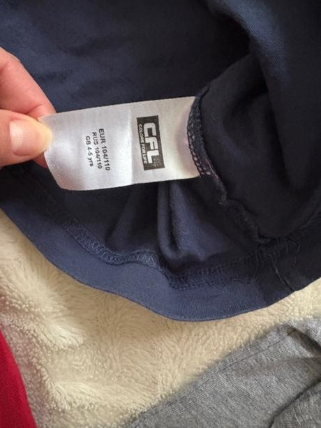 3x tricko dlouhý rukáv 110/115 okay, cfl, 104–116