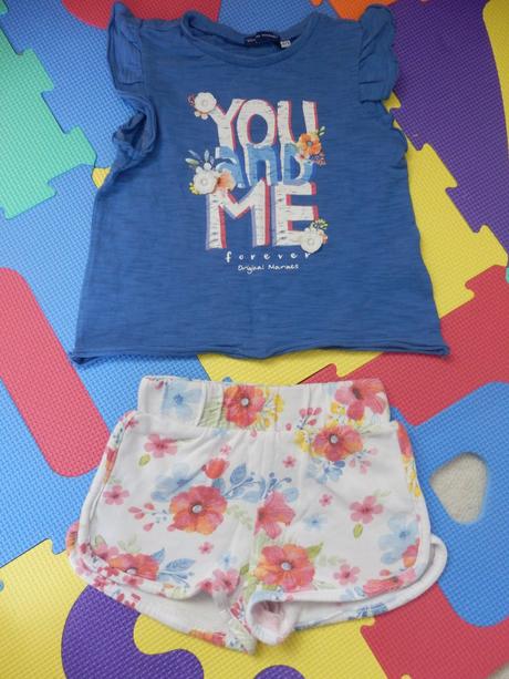 Komplet tričko+šortky originalmarines, vel.2/3 r, original marines,98