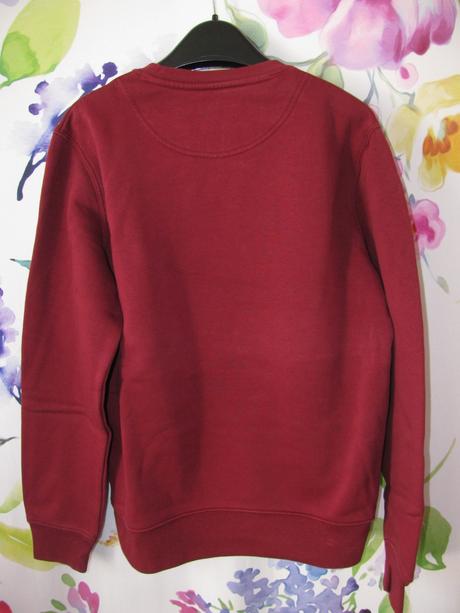 Bavlněná vínová mikina, xs