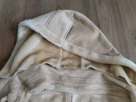 Dámský kabátek s kožíškem vel 46, c&a,xxl