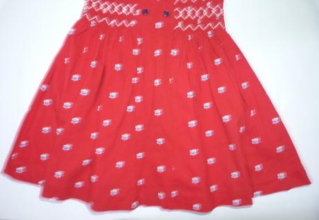 Červené bavlněné šaty vel.92, next,92