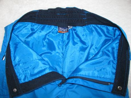 Chlapecké modré lyžařské kalhoty, oteplovačky, crivit,152