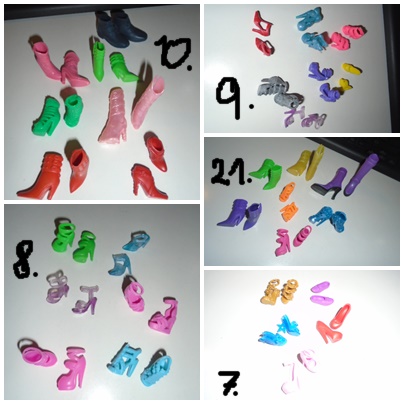 Boty panenka barbie sada,