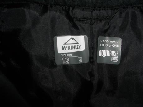 Lyžařské kalhoty vel.12let 152 mckinley, mckinley,152