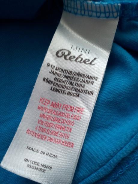 Triko zn.rebel.vel.74/80, rebel,74