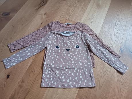 2x h&m triko č.122/128, h&m,122