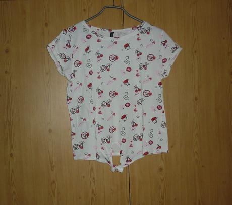 Bílé dámské tričko se vzorem takko fashion, takko,s