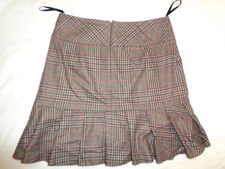 Luxusní hnědá teplejší káro sukně od nextu uk 10, next,40