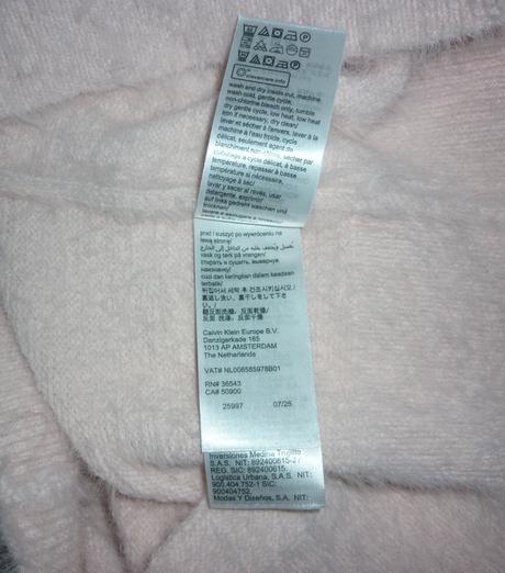Baby růžový dámský svetřík / pulovr calvin klein, calvin klein,s