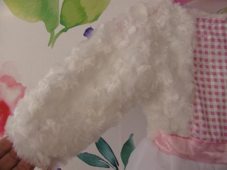 Kostým-bílo růžové šatičky ovečka, 