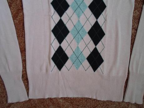 Růžový černý svetr svetřík rolák roláček, s